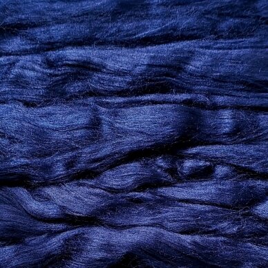 Viscose fiber. Colour- dark blue. 10g.