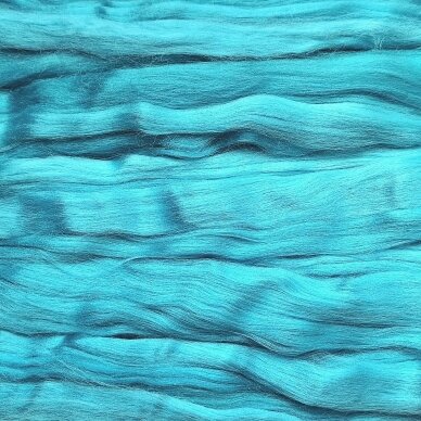 Viscose fiber. Colour- turquoise.. 10g.