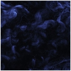Wensleydale sheep wool curls. Colour dark blue.10g.
