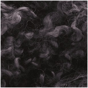Wensleydale sheep wool curls. Colour dark gray. 10g.